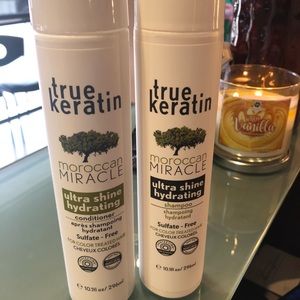 True Keratin Shampoo & conditioner.